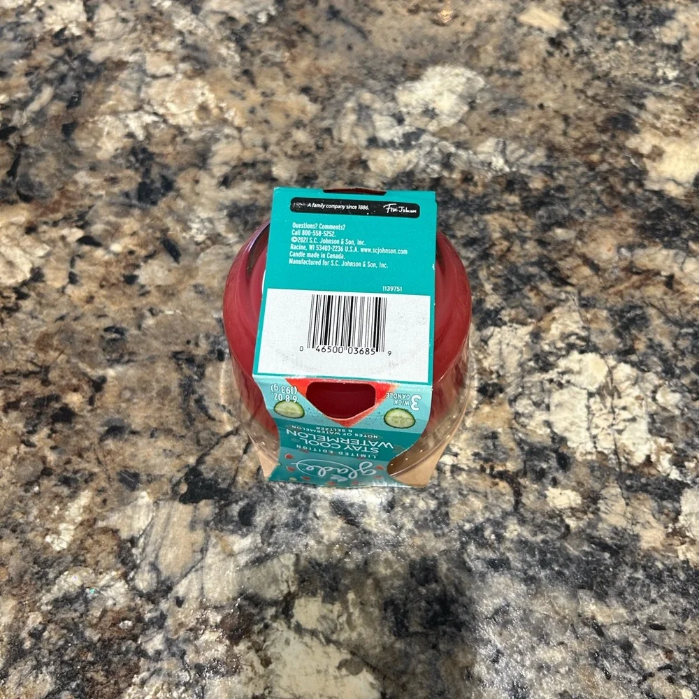 Glade‎ Stay Cool Watermelon Scented Candle Limited Edition